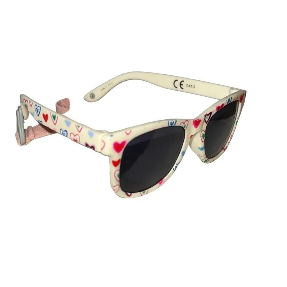 Cocosand Toddler Baby Kids Straped Heart Design Retro Aviator Sunglasses